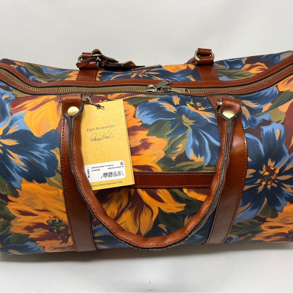 Patricia Nash Marigold Harvest Petina Avola Travel Luxury Trolley Wheeled Duffle
